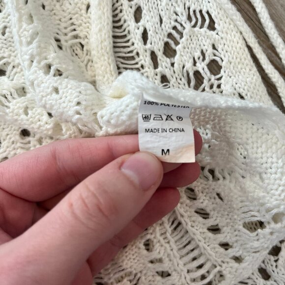 Womens Crochet Swim Coverup - M - Picture 7 of 7